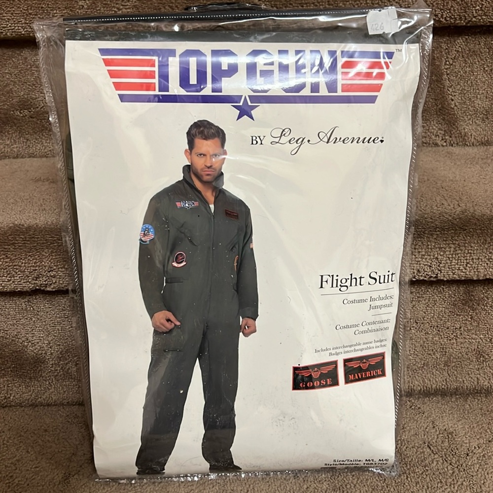 Men’s TOPGUN halloween costume Jumpsuit